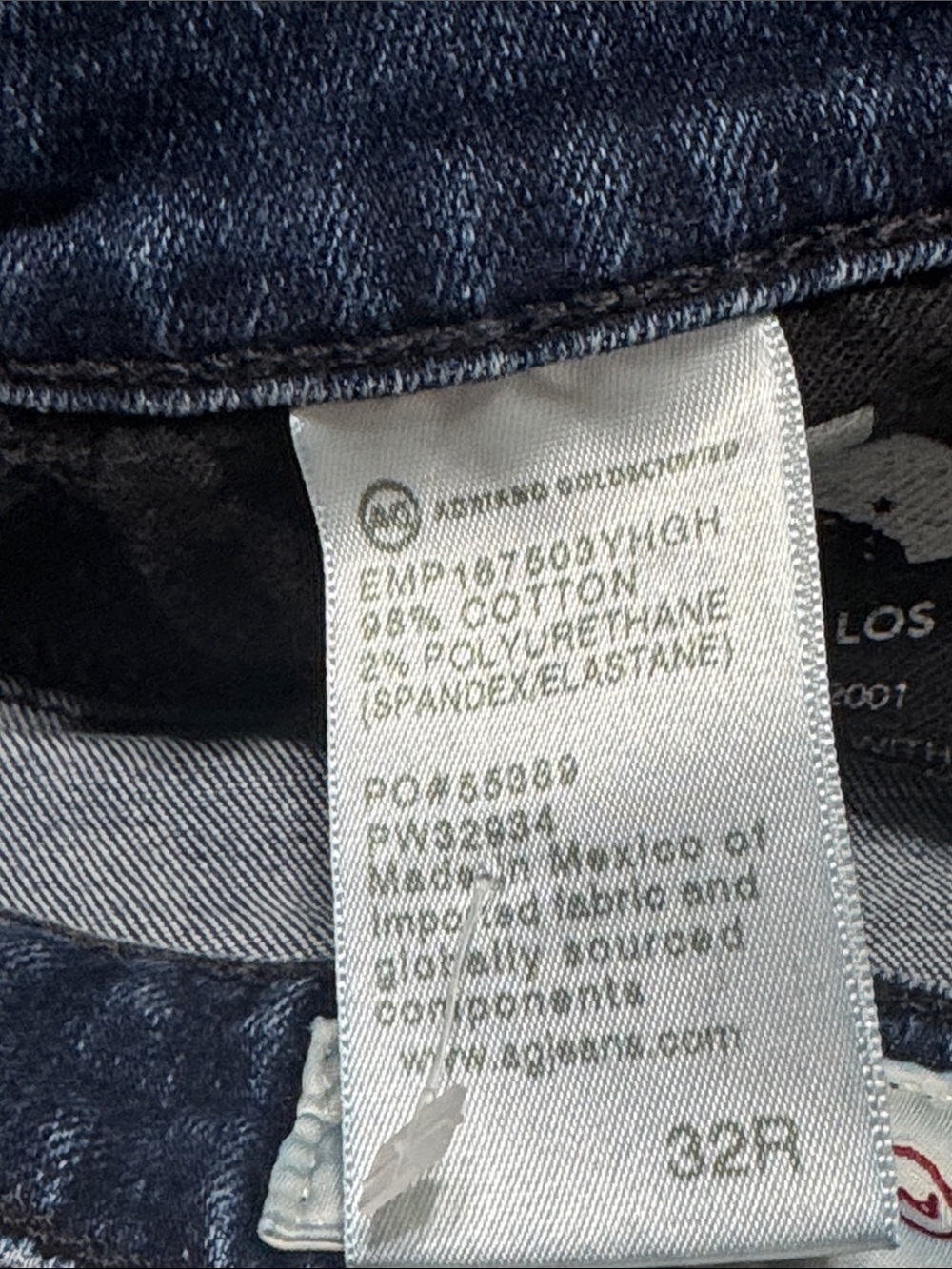 AG Mari High Rise Slim Straight Leg Jeans Dark Wash size 32 - Picture 11 of 13
